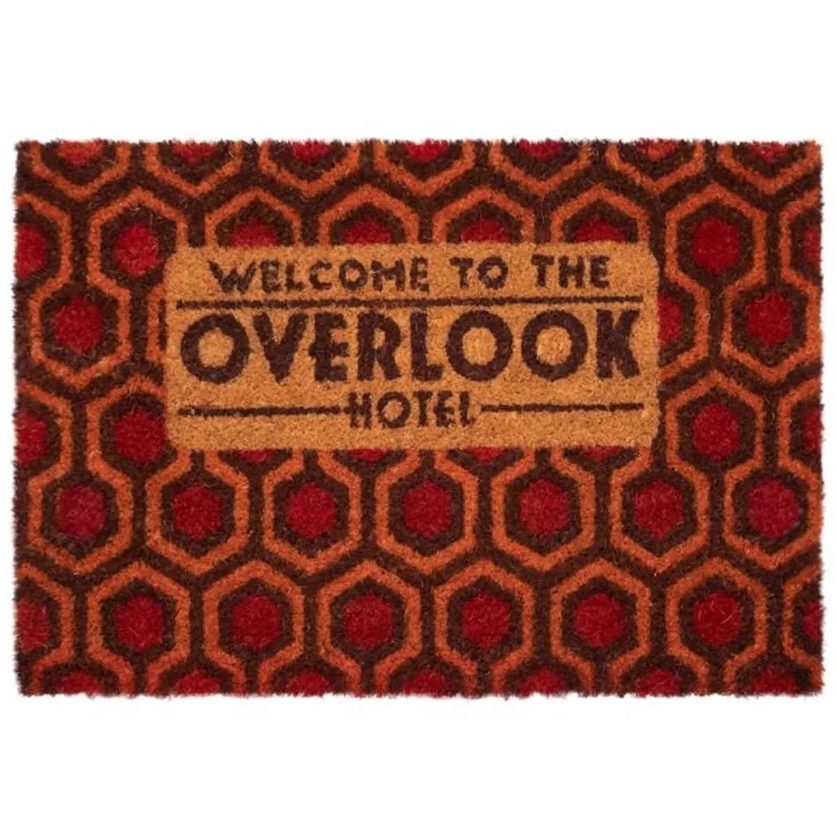 "Inny Paillasson Décoratif Motif Welcome To The Overlook Hotel 40x60cm Antidérapant Rouge"
